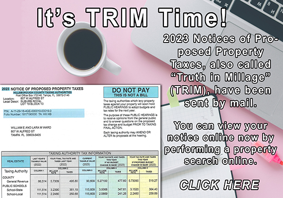 TRIM notices being mailed